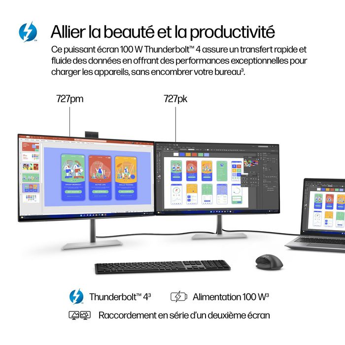 HP Series 7 Pro Monitor 27 pulg. 4K Thunderbolt 4 727pk Black/Silver HP Series 7 Pro Monitor 27 pulg. 4K Thunderbolt 4 727pk Black/Silver