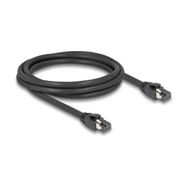 DeLOCK Cable de red RJ45 Cat 8.1 S/FTP 2 m Negro