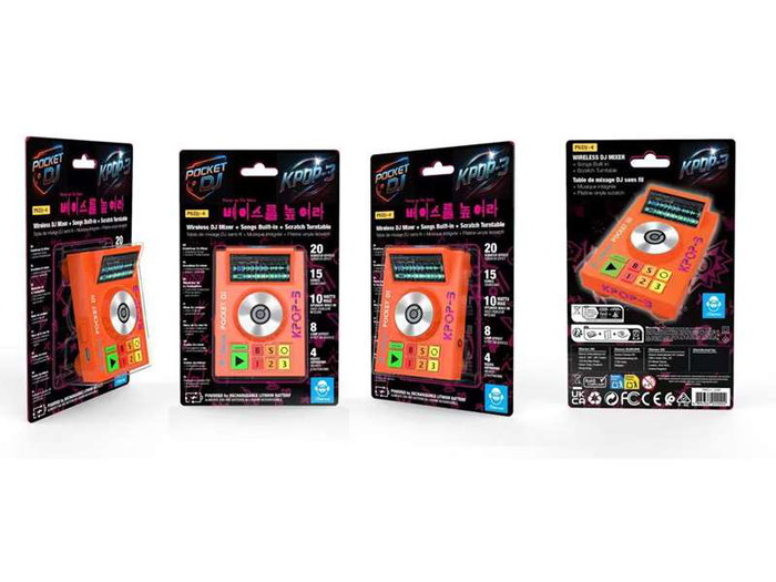 Cefa DJ Player K-pop con Altavoz Integrado y Externo, Batería Recargable, Melodías Incluidas, Instrucciones en Español, Modelo Surtido