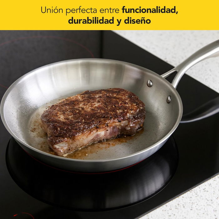 Sartén Castey E-S30 Gris Acero Inoxidable Ø 30 cm