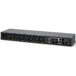 CyberPower PDU41004 Unidad de Distribución de Alimentación (PDU) 1U Rack, 8x IEC C13, 16A, Monitorización LCD a Color, Control Remoto IP, para Servidores