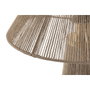 DKD Home Decor Lámpara de Sobremesa de Ratán Marrón 35x35x48 cm