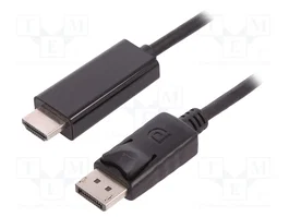 QOLTEC Cable DisplayPort a HDMI 5K UHD 2880p 1m