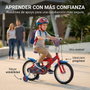 Huffy Bicicleta Spiderman 16 Pulgadas para Niños de 5 a 8 Años, Versión en Español