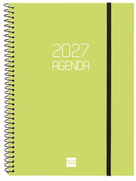 Finocam Agenda Anual 2027 Espiral Basic Opaque Lima Catalán
