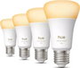 Philips Hue Pack de 4 bombillas LED A60 luz blanca cálida E27