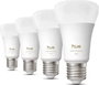 Philips Hue Pack de 4 bombillas LED A60 luz blanca cálida E27
