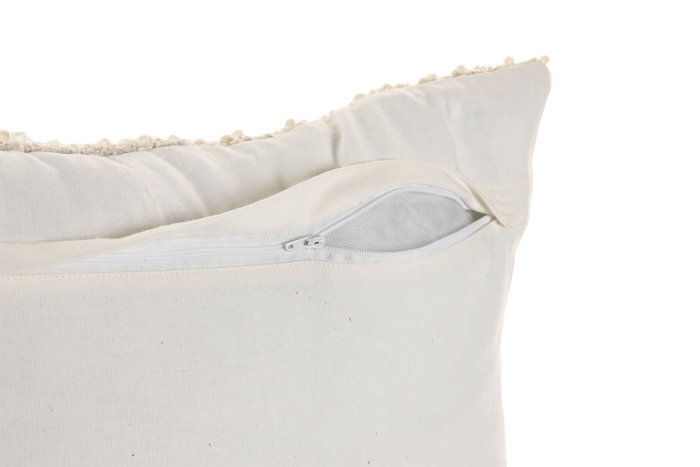 DKD Home Decor Cojín Algodón Viscosa 50x50 Crudo