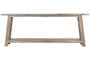 DKD Home Decor Consola de Teca Reciclada Decapé Blanco