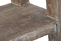 DKD Home Decor Consola de Teca Reciclada Decapé Blanco