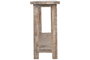 DKD Home Decor Consola de Teca Reciclada Decapé Blanco