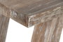 DKD Home Decor Consola de Teca Reciclada Decapé Blanco
