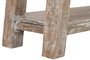 DKD Home Decor Consola de Teca Reciclada Decapé Blanco