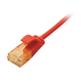 EQUIP Patch Cable Cat6A SlimFlex U/UTP 1.00m Rojo LSZH RJ45 a RJ45 626203 - Compatible con 10GBase-T y PoE+ (1 m)