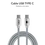 Subblim cargador ultra rapido 2xusb de pared pd25w+qc3.0+cable c to c y lightning blanco