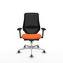 PIQUERAS Y CRESPO Silla de oficina Mardos con mecanismo Sincro/Traslack Naranja y Negro