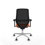 PIQUERAS Y CRESPO Silla de oficina Mardos con mecanismo Sincro/Traslack Naranja y Negro