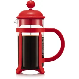 Bodum Cafetera de Prensa Francesa Java Marco y Tapa de Plástico 3 Tazas 0,35 L Rojo