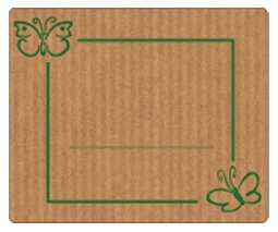 OEM SIN MARCA Etiquetas de Regalo de Mariposas Kraft 300 uds.