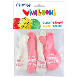 Globo Vivalloons Rosas Es Una Niña Bolsa De 8
