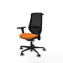 PIQUERAS Y CRESPO Silla de oficina Mardos Naranja y Negro