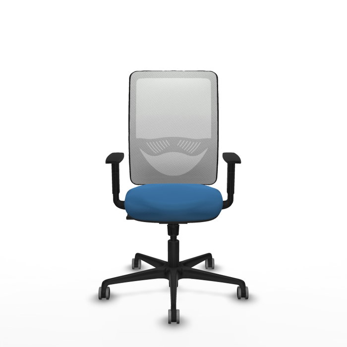 PIQUERAS Y CRESPO Silla de oficina Zulema con mecanismo Sincro, Azul claro y Blanco PIQUERAS Y CRESPO Silla de oficina Zulema con mecanismo Sincro, Azul claro y Blanco