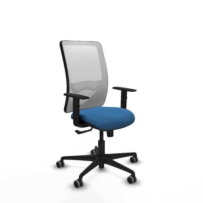 PIQUERAS Y CRESPO Silla de oficina Zulema con mecanismo Sincro, Azul claro y Blanco PIQUERAS Y CRESPO Silla de oficina Zulema con mecanismo Sincro, Azul claro y Blanco