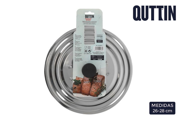 Quttin Tapa Acero Inoxidable 26-28 cm (12 Unidades)