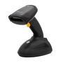 Equip 351026 - Lector de Código de Barras Inalámbrico 1D 2D Láser, 433MHz, Alcance 200m, Base Carga, IP54, Batería 1500mAh