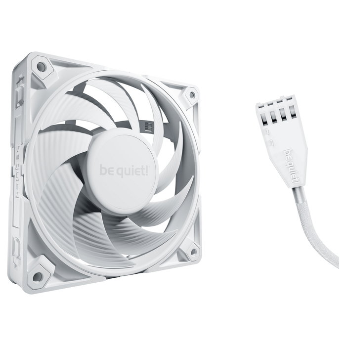 be quiet! SILENT WINGS PRO 4 120mm White PWM Ventilador PC - BL118, 142.5 m3/h, 3000 RPM, 36.9 dB, 4 pines, Blanco