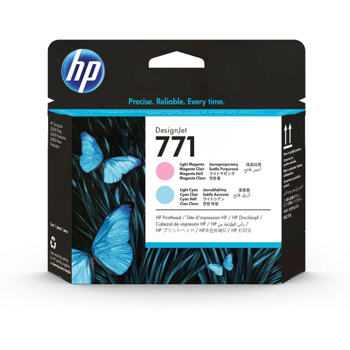HP 771 Cabezal de impresión Cian claro y Magenta claro CE019A