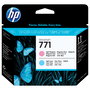 HP Cabezal de Impresion CE019A Magenta Claro y Cian Claro Original para DesignJet 771 y Serie Z6200, 1 Paquete, Alta Capacidad, Inyeccion Termica