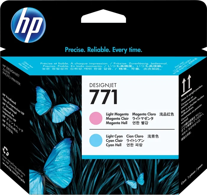 HP 771 Cabezal de impresión Cian claro y Magenta claro CE019A