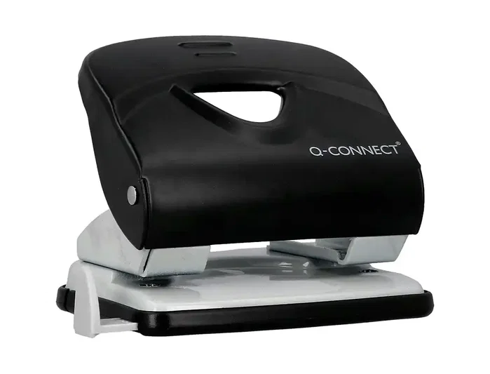 Q-connect KF14220 Perforadora Negra de 2,7 mm con capacidad para 30 hojas