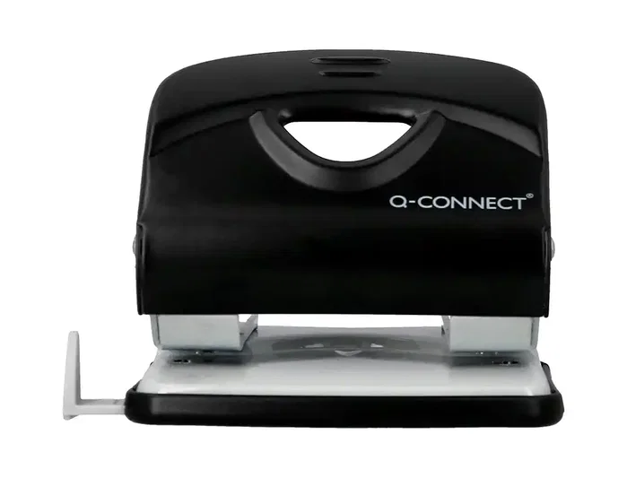 Q-connect KF14220 Perforadora Negra de 2,7 mm con capacidad para 30 hojas