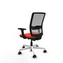 PIQUERAS Y CRESPO Silla de oficina Haches con mecanismo Sincro/Traslack Naranja y Gris