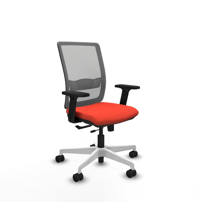 PIQUERAS Y CRESPO Silla de oficina Haches con mecanismo Sincro/Traslack Naranja y Gris PIQUERAS Y CRESPO Silla de oficina Haches con mecanismo Sincro/Traslack Naranja y Gris