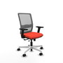 PIQUERAS Y CRESPO Silla de oficina Haches con mecanismo Sincro/Traslack Naranja y Gris