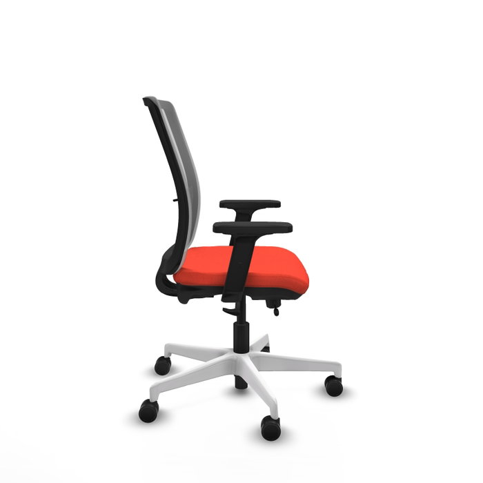 PIQUERAS Y CRESPO Silla de oficina Haches con mecanismo Sincro/Traslack Naranja y Gris PIQUERAS Y CRESPO Silla de oficina Haches con mecanismo Sincro/Traslack Naranja y Gris