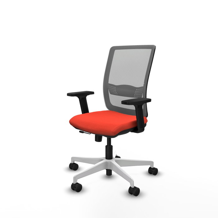 PIQUERAS Y CRESPO Silla de oficina Haches con mecanismo Sincro/Traslack Naranja y Gris PIQUERAS Y CRESPO Silla de oficina Haches con mecanismo Sincro/Traslack Naranja y Gris