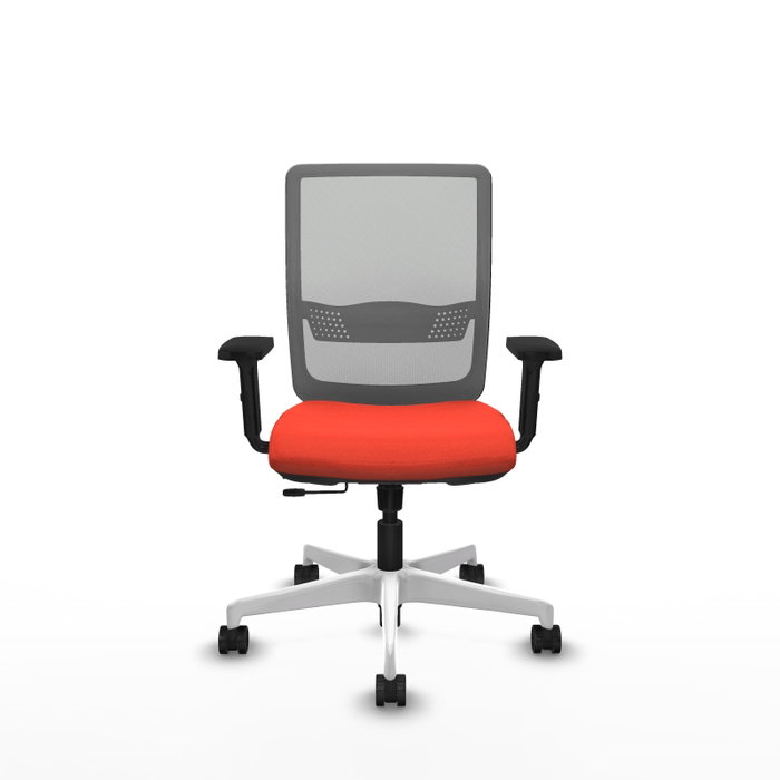 PIQUERAS Y CRESPO Silla de oficina Haches con mecanismo Sincro/Traslack Naranja y Gris PIQUERAS Y CRESPO Silla de oficina Haches con mecanismo Sincro/Traslack Naranja y Gris