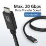 Act Connectivity Cable USB C Carga 240W Datos 20 Gbps 1m Certificado USB IF