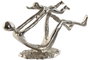DKD Home Decor Figura de Aluminio Padre y Niño Plateado
