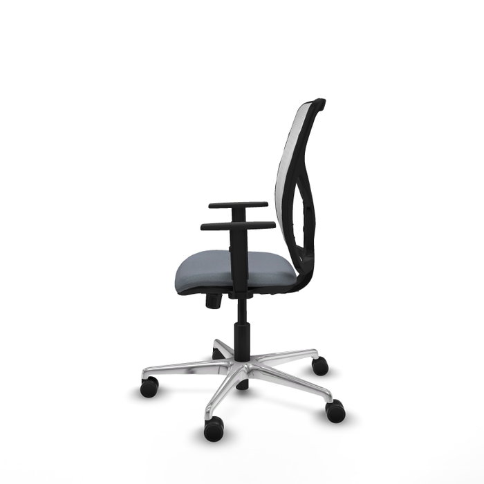 PIQUERAS Y CRESPO Silla de oficina Motilla con mecanismo Sincro, Gris y Blanco