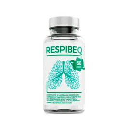 BEQUISA Respibeq Cap. Complemento Alimenticio con Plantas, Hongos y Vitamina C para Apoyo a la Respiración y Sistema Inmune, Sin Alérgenos