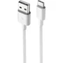 Generico Cable de carga + datos USB-A a USB-C 6A 1m blanco
