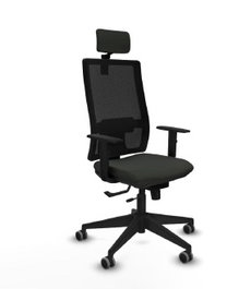 PIQUERAS Y CRESPO Silla de oficina Horna Sincro/Traslack con Cabecero 2D y Brazos 1D