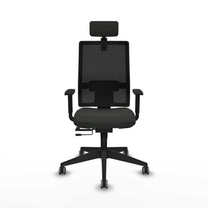 PIQUERAS Y CRESPO Silla de oficina Horna, mecanismo Sincro/Traslack, Tela Negra PIQUERAS Y CRESPO Silla de oficina Horna, mecanismo Sincro/Traslack, Tela Negra