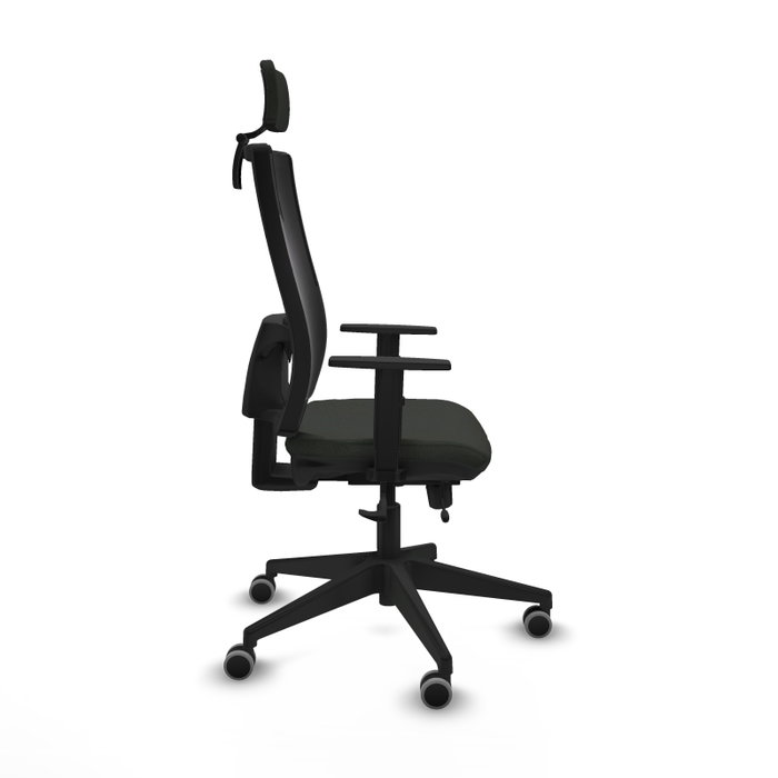 PIQUERAS Y CRESPO Silla de oficina Horna, mecanismo Sincro/Traslack, Tela Negra PIQUERAS Y CRESPO Silla de oficina Horna, mecanismo Sincro/Traslack, Tela Negra
