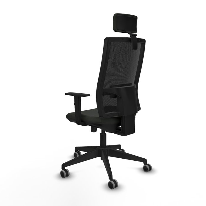 PIQUERAS Y CRESPO Silla de oficina Horna, mecanismo Sincro/Traslack, Tela Negra PIQUERAS Y CRESPO Silla de oficina Horna, mecanismo Sincro/Traslack, Tela Negra